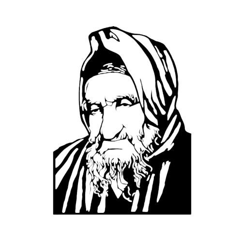 Portrait dessiné de Rabbi Israël Abehassera, dit Baba Salé